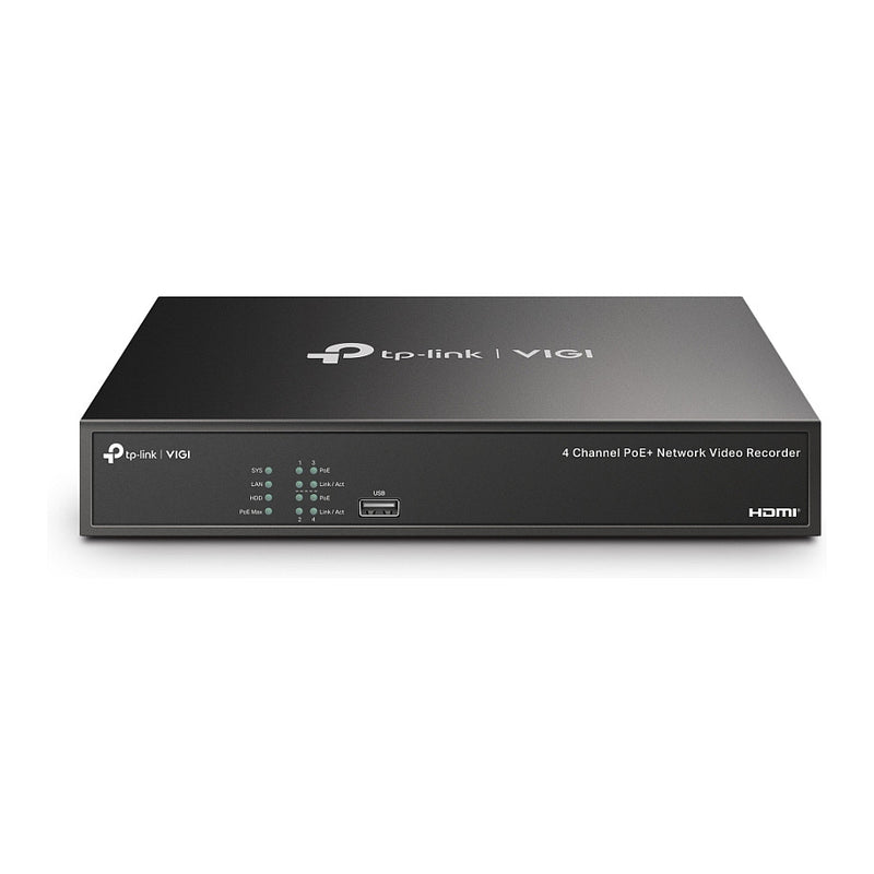 TP-LINK VIGI Netzwerkrekorder – 4 Kanäle, PoE+ Unterstützung