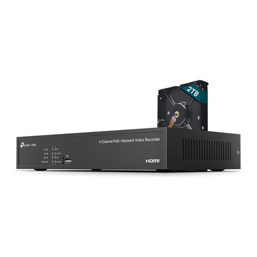 TP-LINK VIGI Netzwerkrekorder – 4 Kanäle, PoE+ Unterstützung