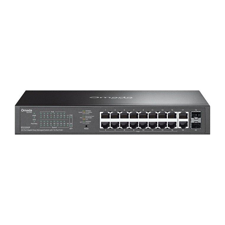 TP-Link Omada Switch – 20 Ports, PoE+ für einfache Netzwerkverwaltung