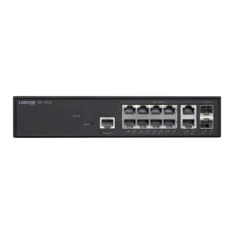 LANCOM Netzwerk-Switch – 12 Anschlüsse, Rack-montierbar