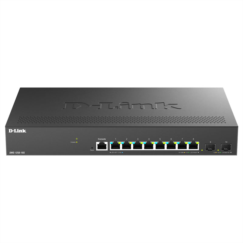 D-Link Smart Switch – 8 schnelle Anschlüsse, 2 für Glasfaser