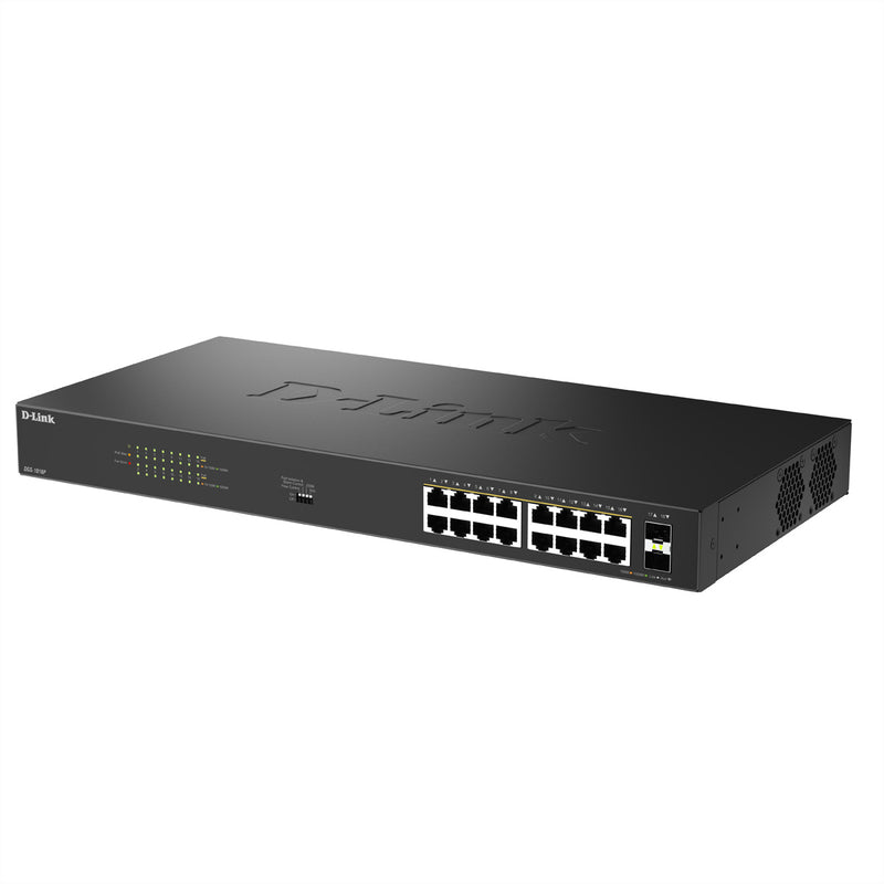 D-Link 18-Port Gigabit Switch – PoE+, Rackmontage