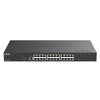D-Link Netzwerk-Switch – 24 PoE-Ports, 4 schnelle Glasfaser-Ports
