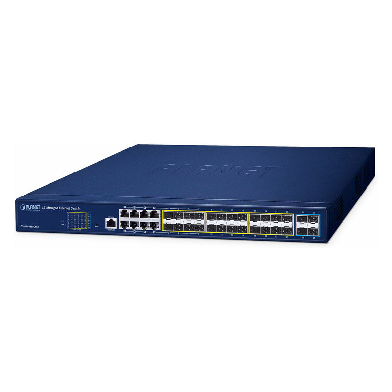 Planet Technology 16-Port Switch – Redundante Stromversorgung, Web-Management