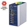 PLANET Switch – 12 Ports, für Wand- und DIN-Schienenmontage