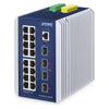 PLANET Technologie Netzwerk-Switch – 16 Ports, Cloud-verwaltet