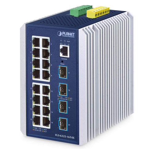 PLANET Technologie Netzwerk-Switch – 16 Ports, Cloud-verwaltet