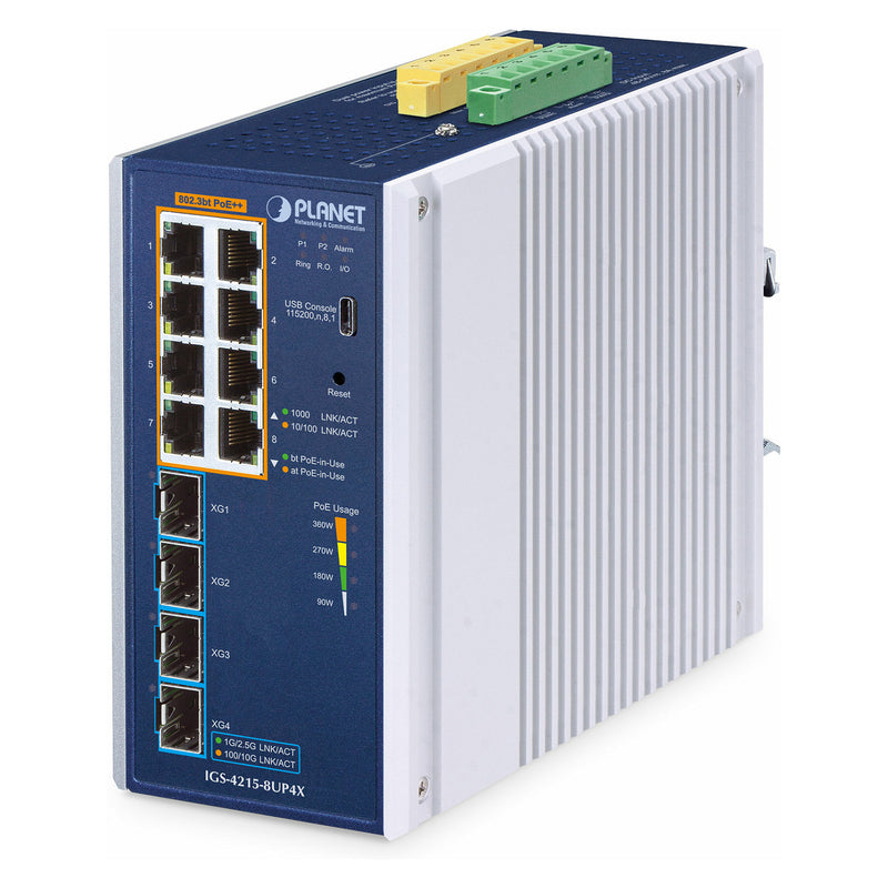 PLANET TECHNOLOGY Netzwerk-Switch – 8-Port, Cloud-Management