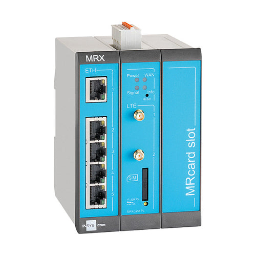 INSYS Router – LTE, 5-Port-Switch für DIN-Schiene