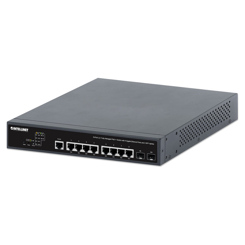 INTELLINET 10-Port Switch – PoE++ für einfache Netzwerkverwaltung