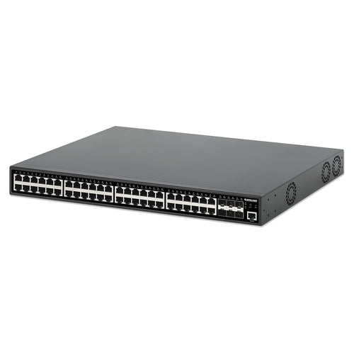 INTELLINET Managed Switch – 54 Anschlüsse, PoE+ Unterstützung
