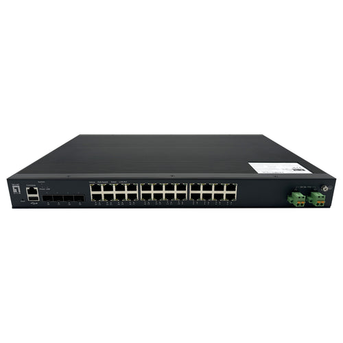 LEVELONE 24-Port Netzwerk-Switch – Gigabit Ethernet, PoE-Unterstützung