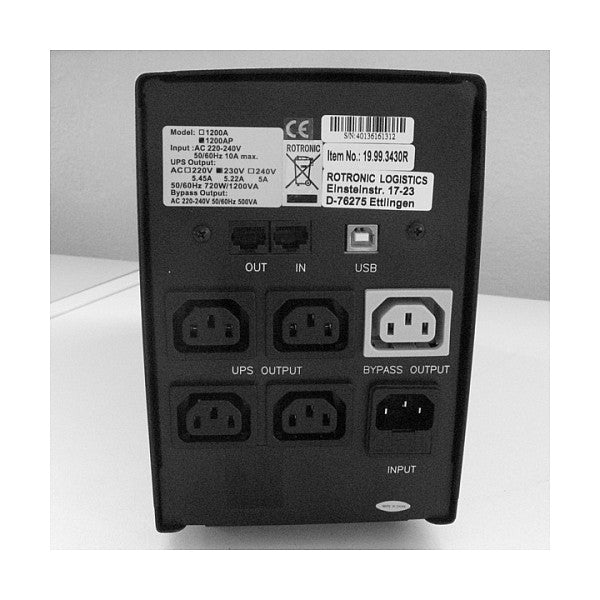 VALUE Line-Interactive USV – 720 Watt, USB-Anschluss