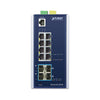 Planet Technology Netzwerk-Switch – 12 Ports, für DIN-Schiene