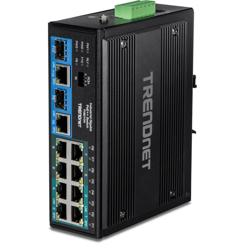 TRENDnet 10-Port Gigabit Switch – PoE++ für Industrie