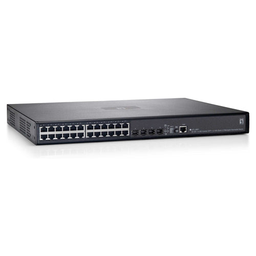LevelOne Netzwerk-Switch – 24 Anschlüsse, Rack-montierbar