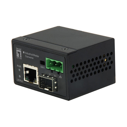 LevelOne Medienkonverter – 100Mb LAN, DIN-Schienenmontage