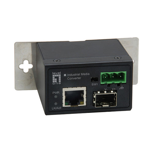 LevelOne Medienkonverter – 100Mb LAN, DIN-Schienenmontage