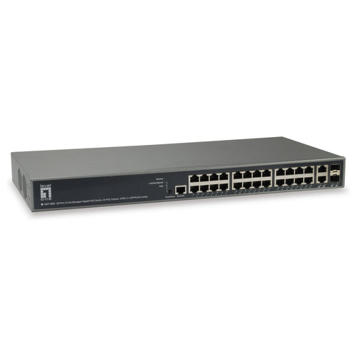 LEVEL ONE 26-Port Switch – PoE+ für leistungsstarke Netzwerke