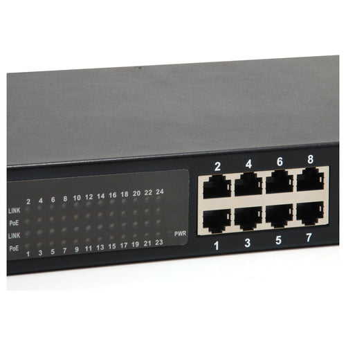 LevelOne Netzwerk-Switch – 24 Ports, PoE+ für einfache Stromversorgung
