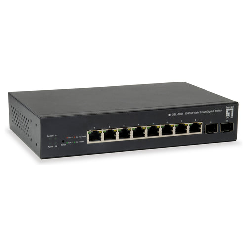 LevelOne Netzwerk-Switch – 8 PoE-Ports, 70 W Leistung