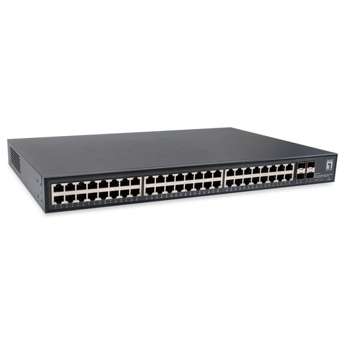 LEVELONE Netzwerk-Switch – 48 Ports, 10 Gb SFP+