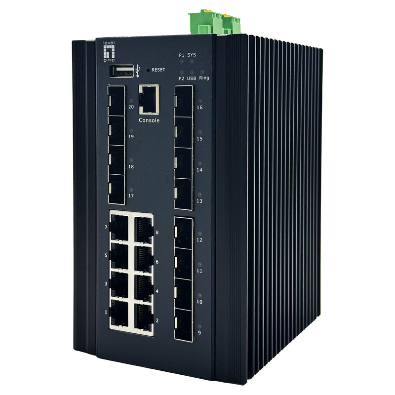 LevelOne Netzwerk-Switch – 20 Ports, Gigabit & 2.5GbE