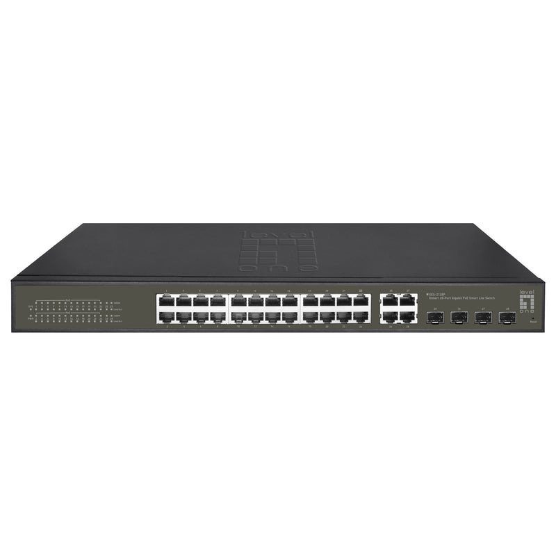 LevelOne 24-Port Switch – Stromversorgung für Netzwerkgeräte