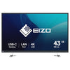EIZO FlexScan 42.5" Monitor – 4K-Display, USB-C-Anschluss