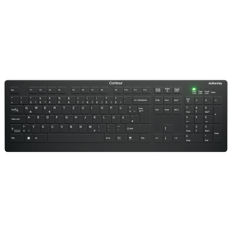 Contour Wireless Tastatur – Medizinisch, Deutsches Layout