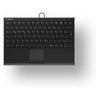 KEYSONIC Mini-Tastatur – Kabellos, mit Touchpad und Beleuchtung