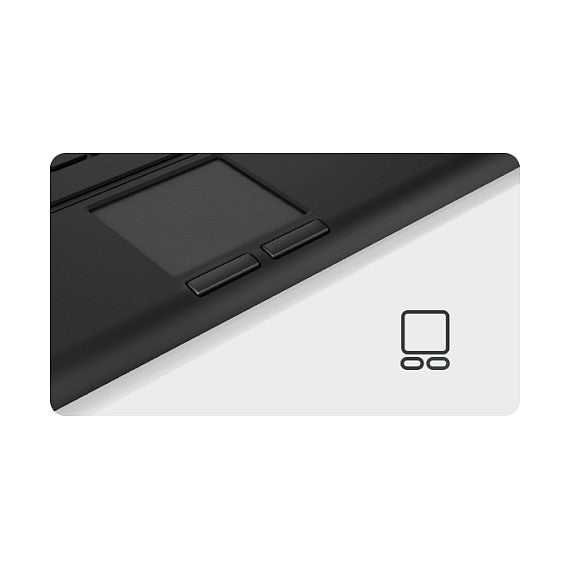 KEYSONIC Mini-Tastatur – Kabellos, mit Touchpad und Beleuchtung