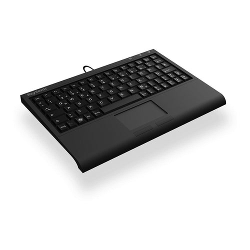 KEYSONIC Mini-Tastatur – Integriertes Touchpad, USB-Anschluss