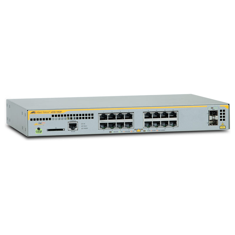 Allied Telesis Netzwerk-Switch – 16 PoE-Ports, 2 SFP-Uplink