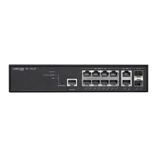 LANCOM Managed Switch – 12 Anschlüsse, PoE+ Unterstützung