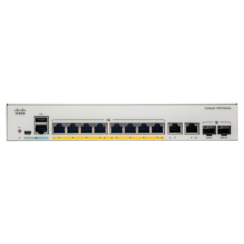 Cisco Netzwerk-Switch – 8 Ports, Gigabit Ethernet, PoE+
