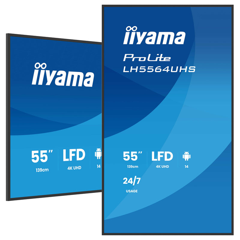 Iiyama 55" 4K Display – Integrierter Mediaplayer, Android OS