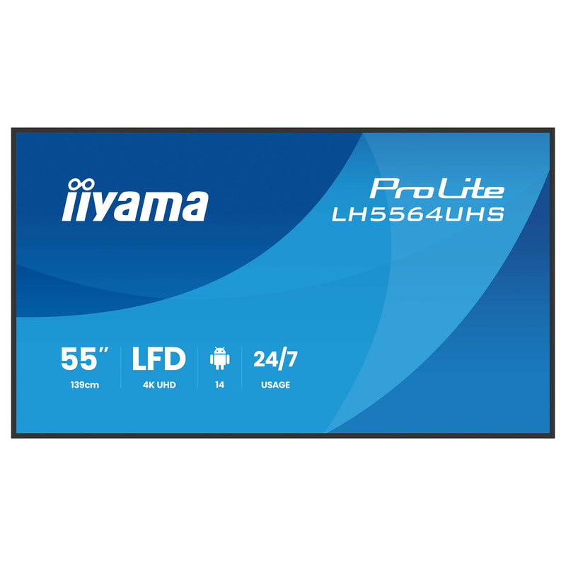 Iiyama 55" 4K Display – Integrierter Mediaplayer, Android OS