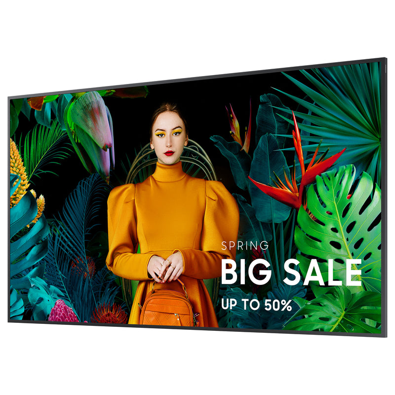 Samsung 65" Smart Signage – Crystal UHD, ideal für Werbung