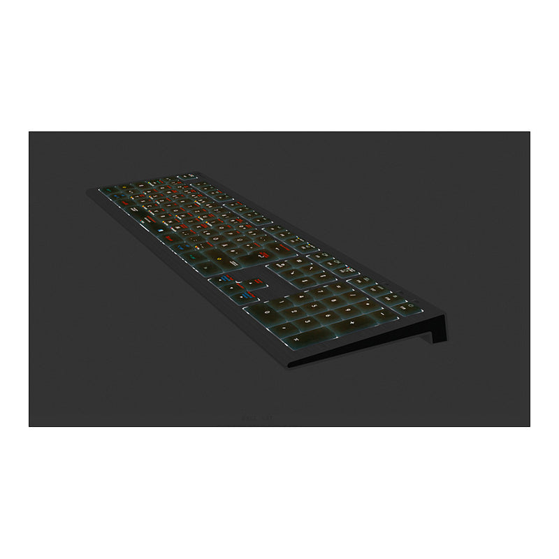 LOGIC-KEYBOARD Mac-Tastatur – macOS Shortcuts, USB-Anschluss