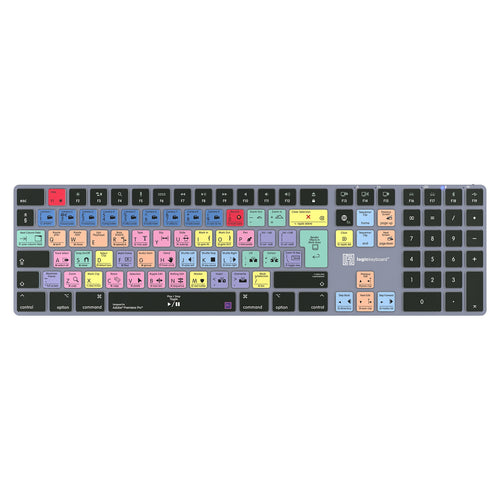 LOGIC-KEYBOARD Tastatur für Adobe Premiere – Kabellos & Kabelgebunden