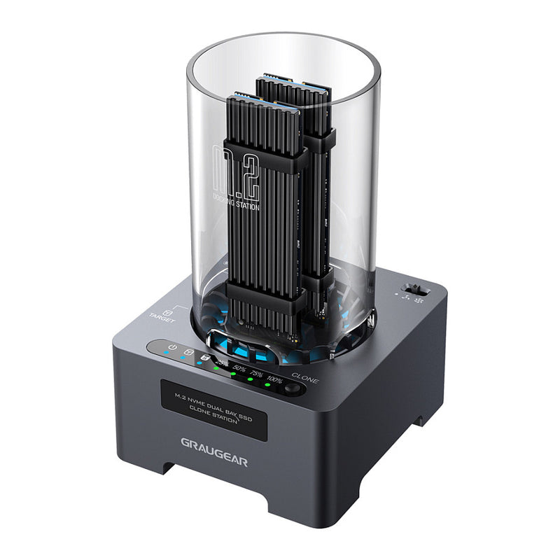 Graugear SSD Klonstation – M.2 NVMe mit Lüfter, 20 Gbit/s
