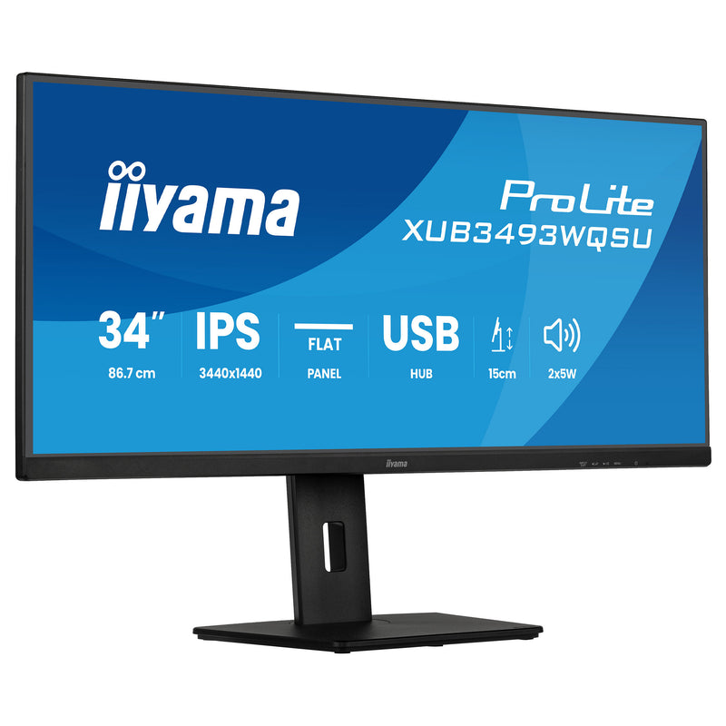 Iiyama 34" LED-Monitor – 2K-Auflösung, IPS-Technologie