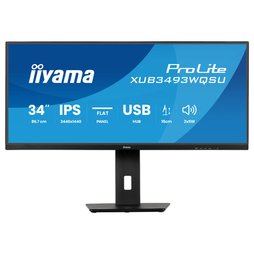 Iiyama 34" LED-Monitor – 2K-Auflösung, IPS-Technologie