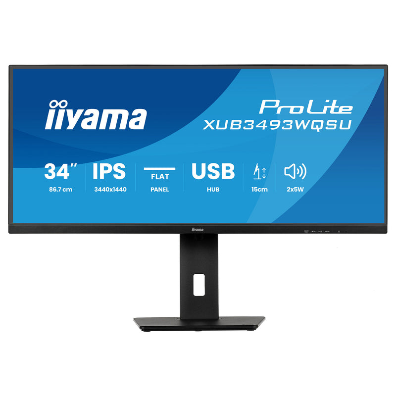 Iiyama 34" LED-Monitor – 2K-Auflösung, IPS-Technologie