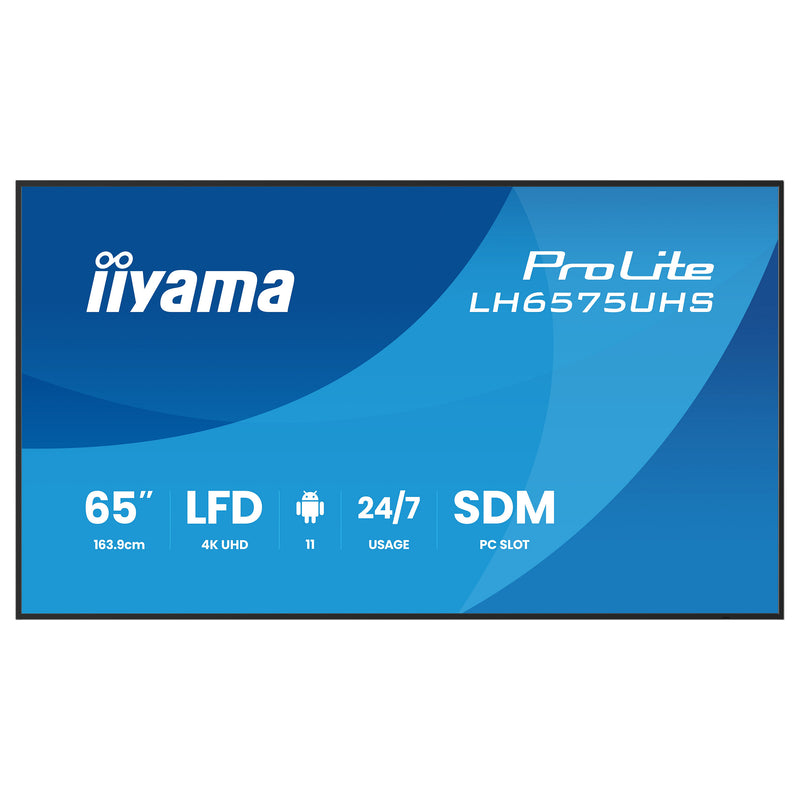 Iiyama 65" 4K-Display – Ideal für Präsentationen und Meetings