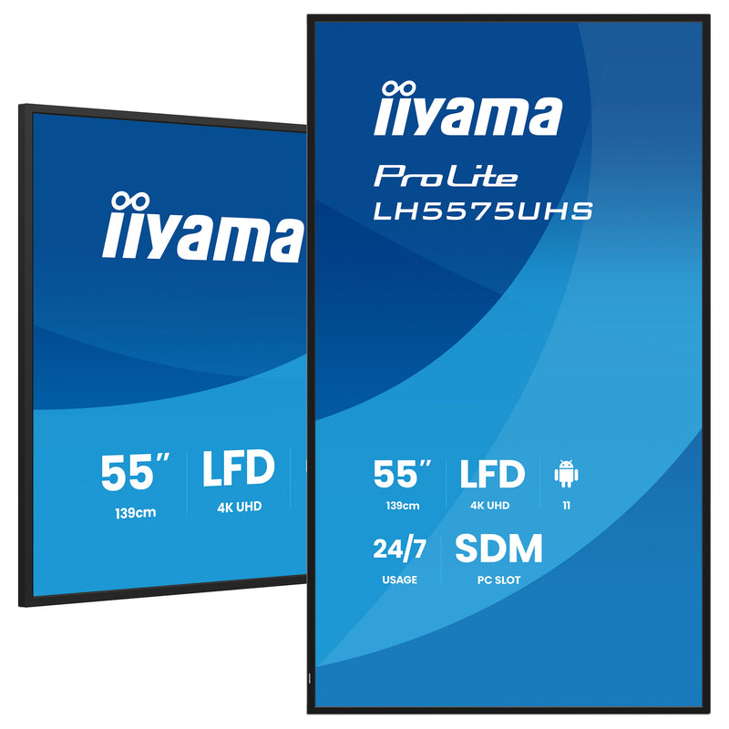 Iiyama 55" Display – 4K UHD, integrierter Mediaplayer