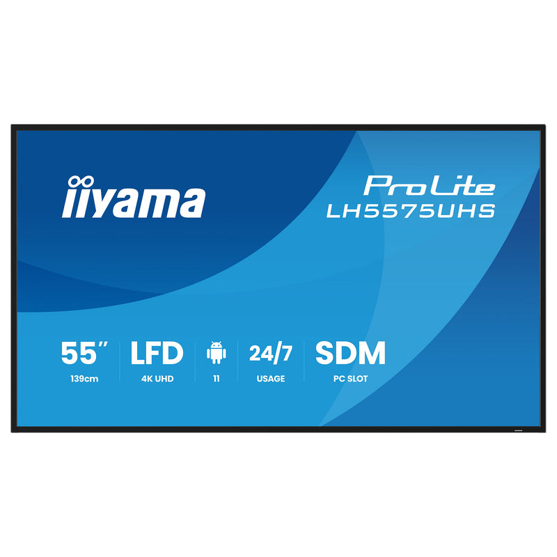 Iiyama 55" Display – 4K UHD, integrierter Mediaplayer