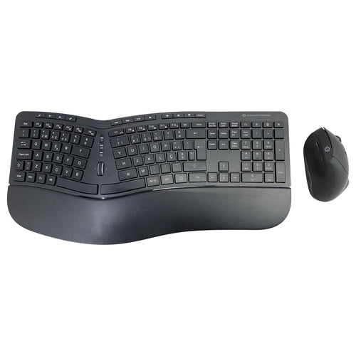 CONCEPTRONIC Kabelloses Tastatur-Maus-Set – Ergonomisch, Portugiesisch