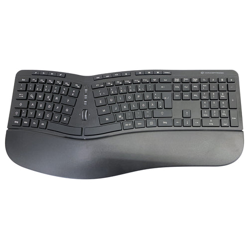 CONCEPTRONIC Kabelloses Tastatur-Maus-Set – Ergonomisch, deutsches Layout